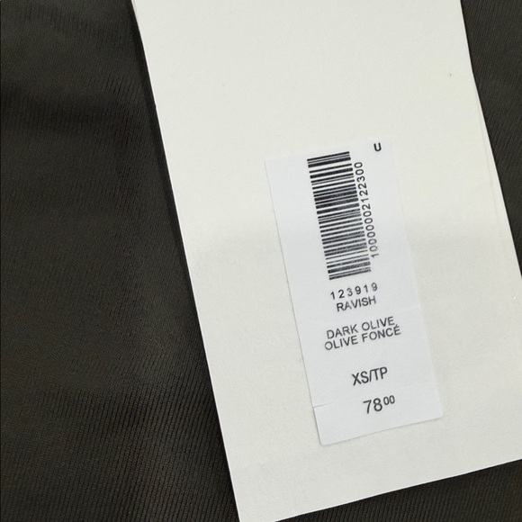 Aritzia Ravish Contour Olive Green Bodycon Dress - Picture 7 of 7